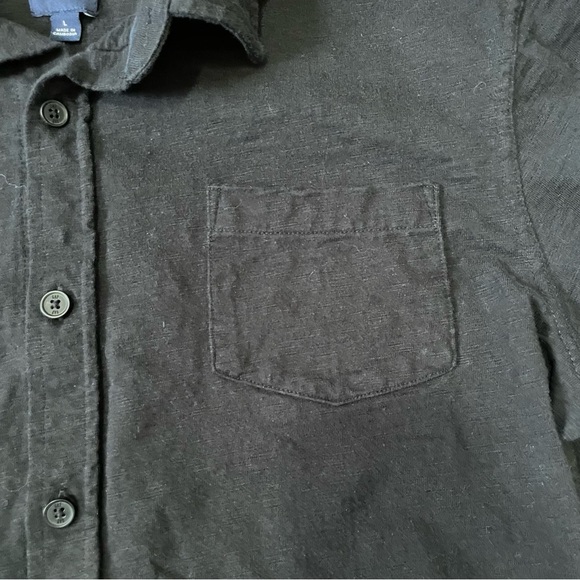 GAP Men's Black Button Down Size Large - Picture 3 of 7